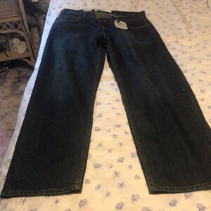 Levi’s 550 relaxed adjustable waistband loose through thigh tapered leg 12 husky